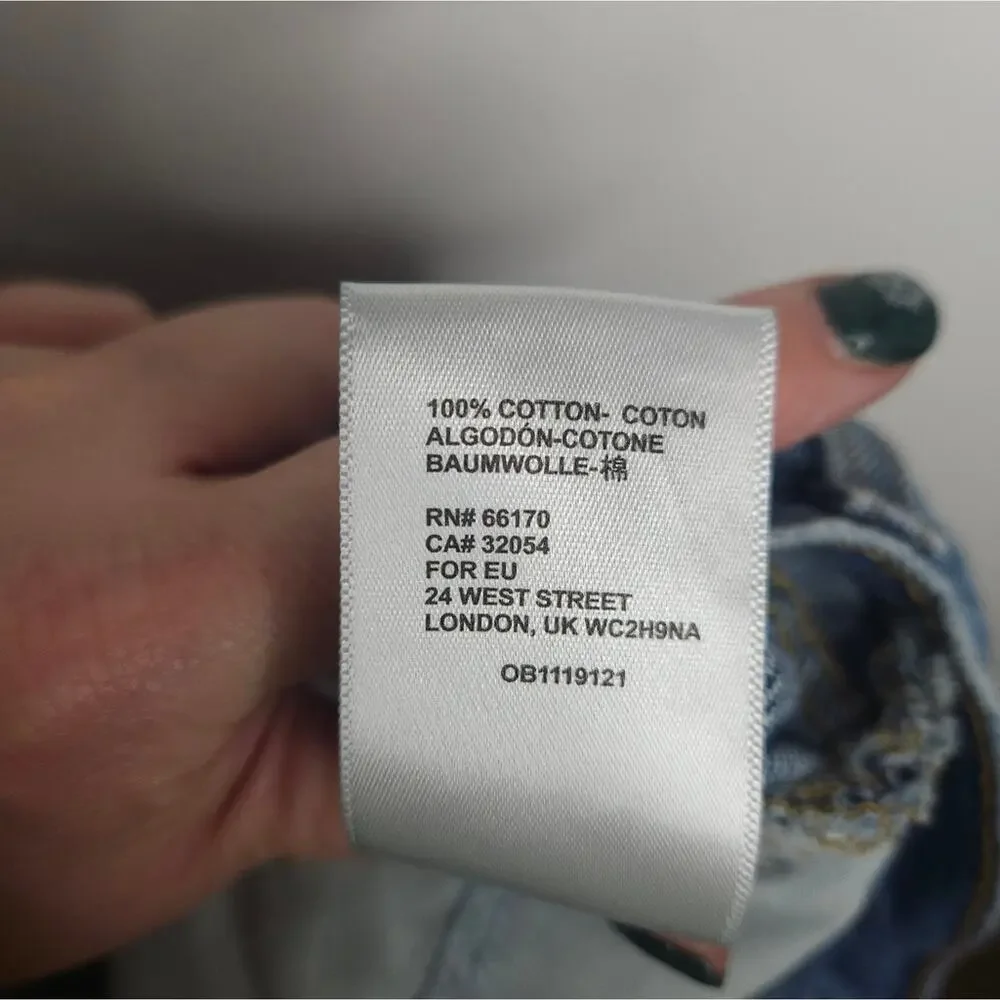 Urban Outfitters BDG Women's Blue Denim Shorts Mom High rise Short - Picture 6 of 6